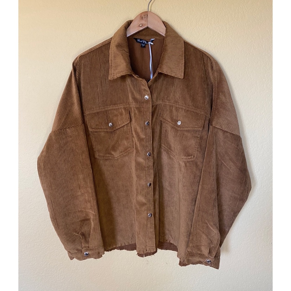 Velvet Heart Corduroy Long Sleeve Button Down Shirt | Women’s Size Large